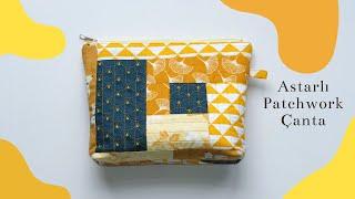 PATCHWORK Astarlı Çanta Dikimi  Detaylı anlatım  Clutch çanta