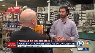 Local gun shop owner and the gun debate