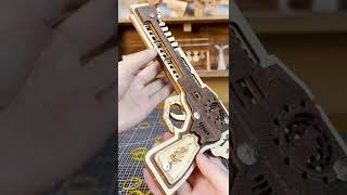 DIY wooden rubber band gun