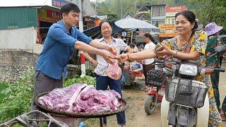 Selling wild boar meat. Robert  Green forest life