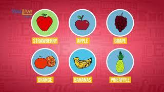 Learn English for Kids Healthy food - Fruits and Vegetables