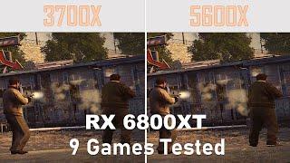 Ryzen 3700X vs 5600X with 6800XT in 1080p  1440p