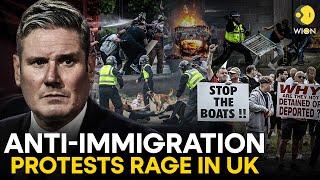 UK Riots Anti-Immigration Protests Rage In UK You Will Regret Warns PM Starmer  WION Originals