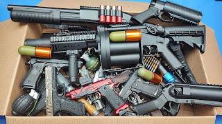 Airsoft grenade launcher  Pump Shotgun Military Weapon & Equipment  Box of Toys 