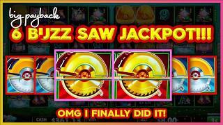 6 BUZZ SAWS → JACKPOT Huff N Even More Puff Slots