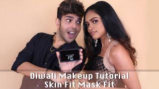 Get #SKINFITMASKFIT Glammed -Diwali Makeup Tutorial Using Maybelline Fit Me Range