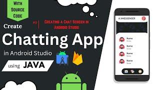 Chat Application  Creating a Chat Screen in Android Studio  With source code   Chat app