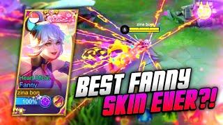 THE BEST FANNY SKIN EVER ? NEW FANNY VALENTINE SKIN HEART AFLOAT REVIEW  MLBB