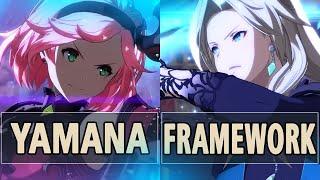 GBVSRYamana Djeeta Vs Framework Katalina L.Serenity High Level Gameplay.