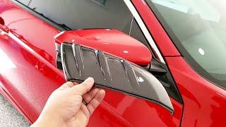 Civic SiSedanCoupeHatchback 10th Gen Carbon Fiber Mirror Cap Replacement - Mugen and OEM Style