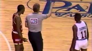 February 27 1990 Rockets@Pistons Olajuwon 37 points 25 rebounds Isiah Thomas 37 points
