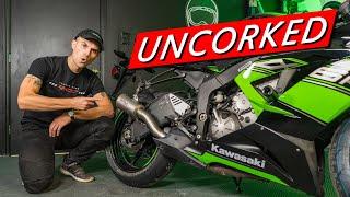 EVERY 600cc MOTORCYCLE NEEDS THIS ZX6R Exhaust Install