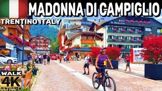 MADONNA DI CAMPIGLIO ITALY  THE PEARL OF THE DOLOMITES WALKING TOUR. 4K 60FPS