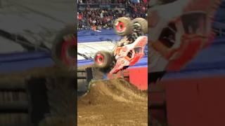 TWO BACKFLIPS #monsterjam #monstertrucks #motorsport #backflip #fullsend #crash #wheelie #shorts