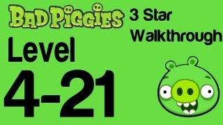 Bad Piggies 4-21 Flight in the Night Level 4-21 3 Star Walkthrough  WikiGameGuides