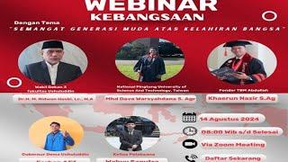 LIVE Webinar Kebangsaan Fakultas Ushuluddin - Semangat Generasi Muda Atas Kelahiran Bangsa