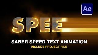 Speed Text Animation  Saber Plugin  @MotionPXL