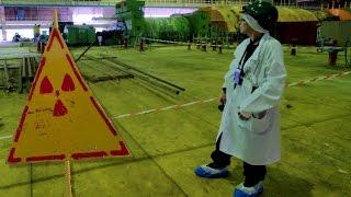 inside Chernobyls sarcophagus - the turbine hall & ventilation stack chimney