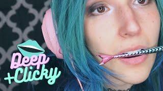 ASMR - CLICK CLACK  Intense Clicky Mouth Tingles  Mermaid Brush + Teeth Sounds 