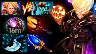 INVOKER vs MUERTA MID  OCTARINE + DAGON BUILD  Dota 2 Invoker