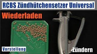 RCBS Zündhütchen-Handsetzgerät Universal Demontage Montage Bedienung deutsch Wiederladen