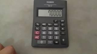 How to calculate percentage on calculator using percentage button in Hindi and Urdu