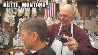  Classic Old School Barbershop Haircut & Banter in Butte Montana  Amherst Barber Shop