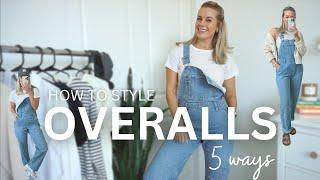 STYLE OVERALLS 5 WAYS  Spring Fashion how to