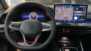 Neuer VOLKSWAGEN GOLF 8 GTI FACELIFT 2024 – INTERIOR-Tour neues INFOTAINMENT-System