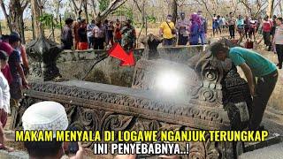 LAGI VIRAL.makam menyala di nganjuk terungkap ini penyebabnya...