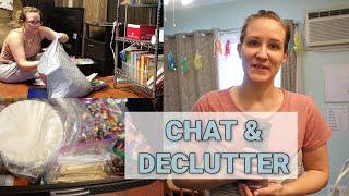 A Time to Sell? Maybe...  Decluttering Craft Supplies  sahm VLOG