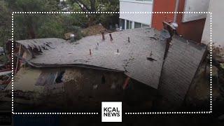 Beverly Crest home pushed off foundation by mudslide