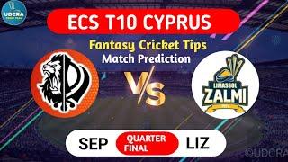 SEP VS LIZ Fantasy Dream11 Prediction SEP VS LIZ 2024 SEP VS LIZ ECS Cyprus T10 Match Prediction