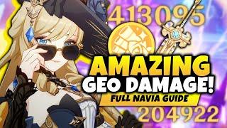 NEW PLAYSTYLE Full C0 Navia Guide & Build Best Artifacts Weapons & Teams Genshin Impact