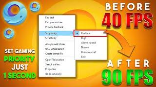 How To Set gameloop Priority To High Or Realtime  Gameloop Lag Fix 2024 pubg FPS Boost