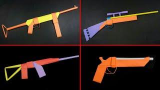 Top 04 Easy Paper Gun  How to make Paper Things  Origami Gun Easy