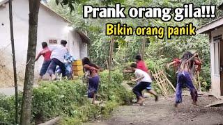 PRANK DIKEJAR ORANG GILA BIKIN PANIK SAMPE JUNGKIR BALIK AUTO NGAKAK