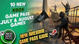 10 NEW XBOX GAME PASS GAMES For JULY & AUGUST REVEALED