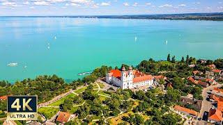 Tihany Lake Balaton Hungary  4K Walking Tour 2023