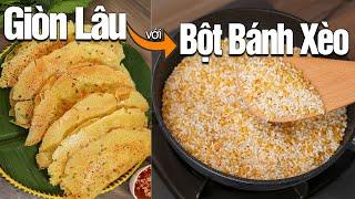 Bánh Xèo - Tự pha bột để bánh xèo giòn xốp lâu để cả ngày vẫn giòn