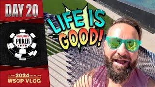 LIFE IS GOOD making another DEEP RUN - Daniel Negreanu 2024 WSOP VLOG Day 20