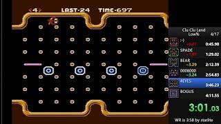 Clu Clu Land 1 loop WR 356.91 now 2nd place