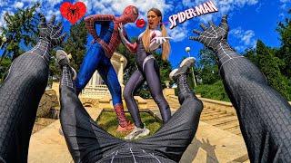 SPIDER-MAN SAVES SPIDER-MAN FROM CRAZY GIRL IN LOVE Love Story with Spider-Man in Real Life