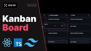 React course Build a drag and drop Kanban Board Typescript Tailwind Dnd-Kit multiple containers