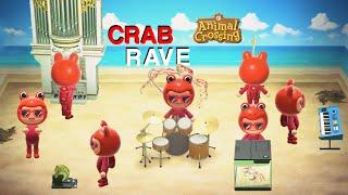 Crab Rave but its Animal Crossing Villagers dressed as Crabs