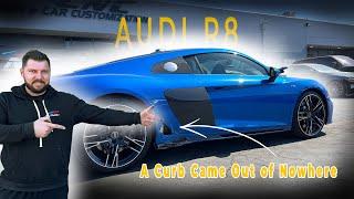 2023 AUDI R8 HIT A CURB $10000 WORTH OF DAMAGE