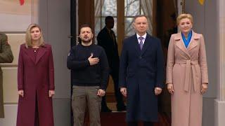 Presidente da Ucrânia inicia visita oficial à Polônia  AFP