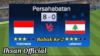 Football - Indonesia vs Lebanon - Secound Round - Ihsan Official