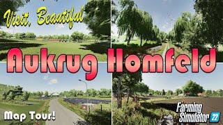 “AUKRUG HOMFELD” MAP TOUR  Farming Simulator 22 Review PS5. MAPS I MISSED SERIES