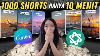 Buat 1000 Konten Shorts Hanya Dalam 10 Menit Modal HP saja Ini rahasianya menggunakan AI